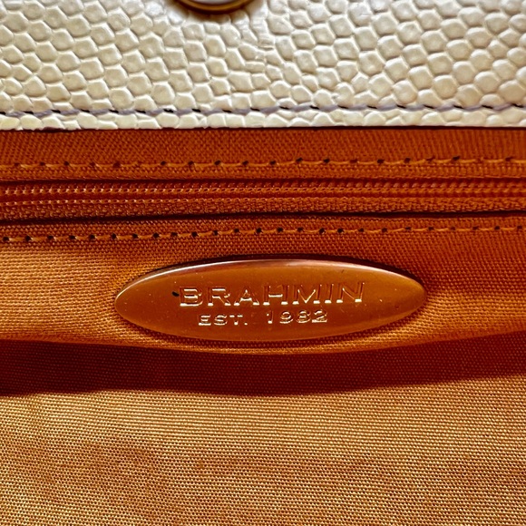 Brahmin Lucia Island Python print leather clutch/Purse. - Picture 7 of 12